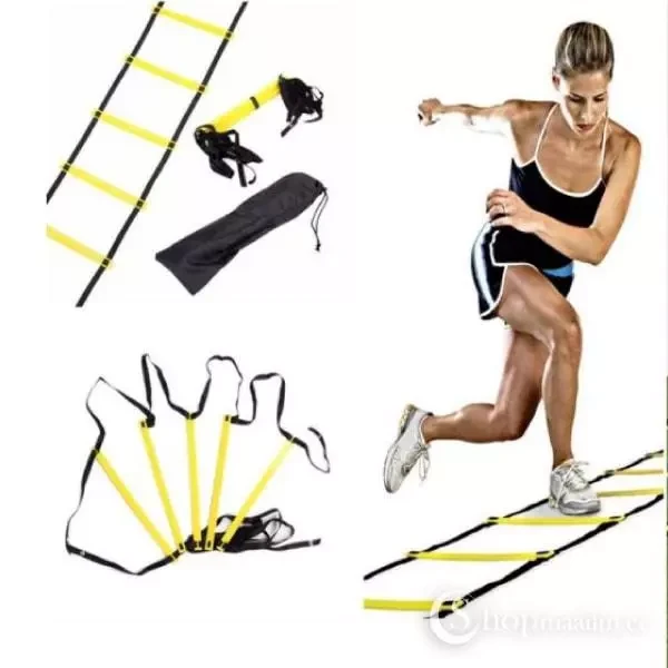 Координаційна драбина 6 м (12 перекладин) Жовтий, фото 1