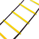 Координаційна драбина 6 м (12 перекладин) Жовтий, фото 3