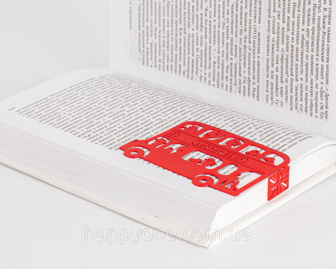 Закладка для книг London doubledecker (червоний)