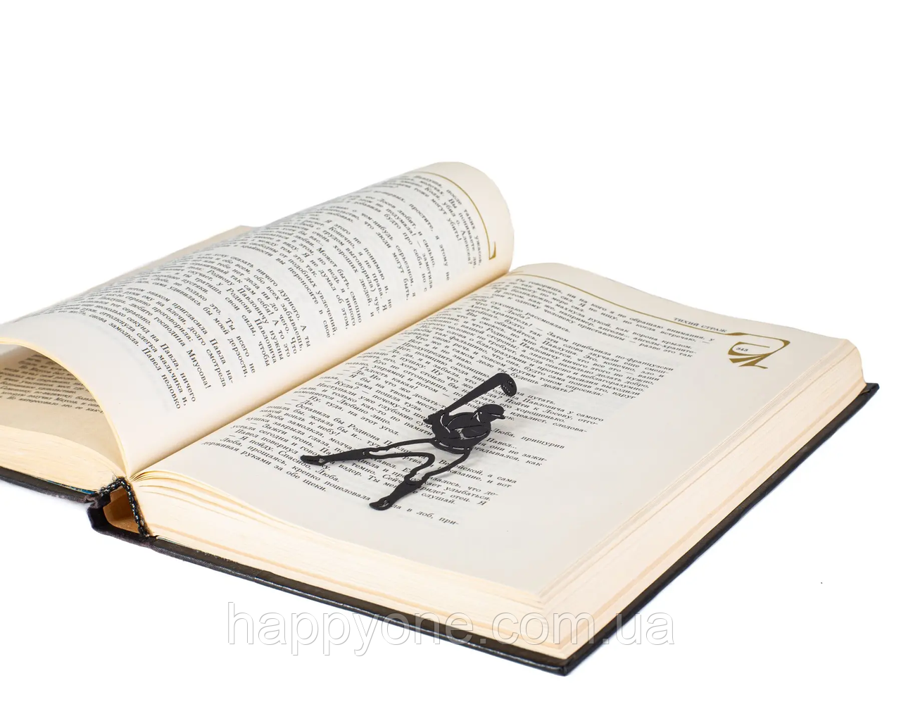 Закладка для книг "Бейсболіст" (чорний)