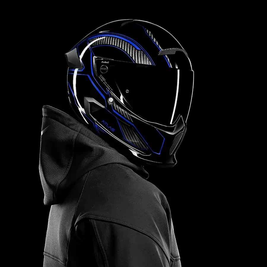 МОТОШОЛОМ ATLAS 3.0 HELMET - CARBONIZED ICE