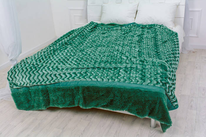 Купить Флисовый плед 1039 Butterfly emerald Mirson 220х240 см, цена ...