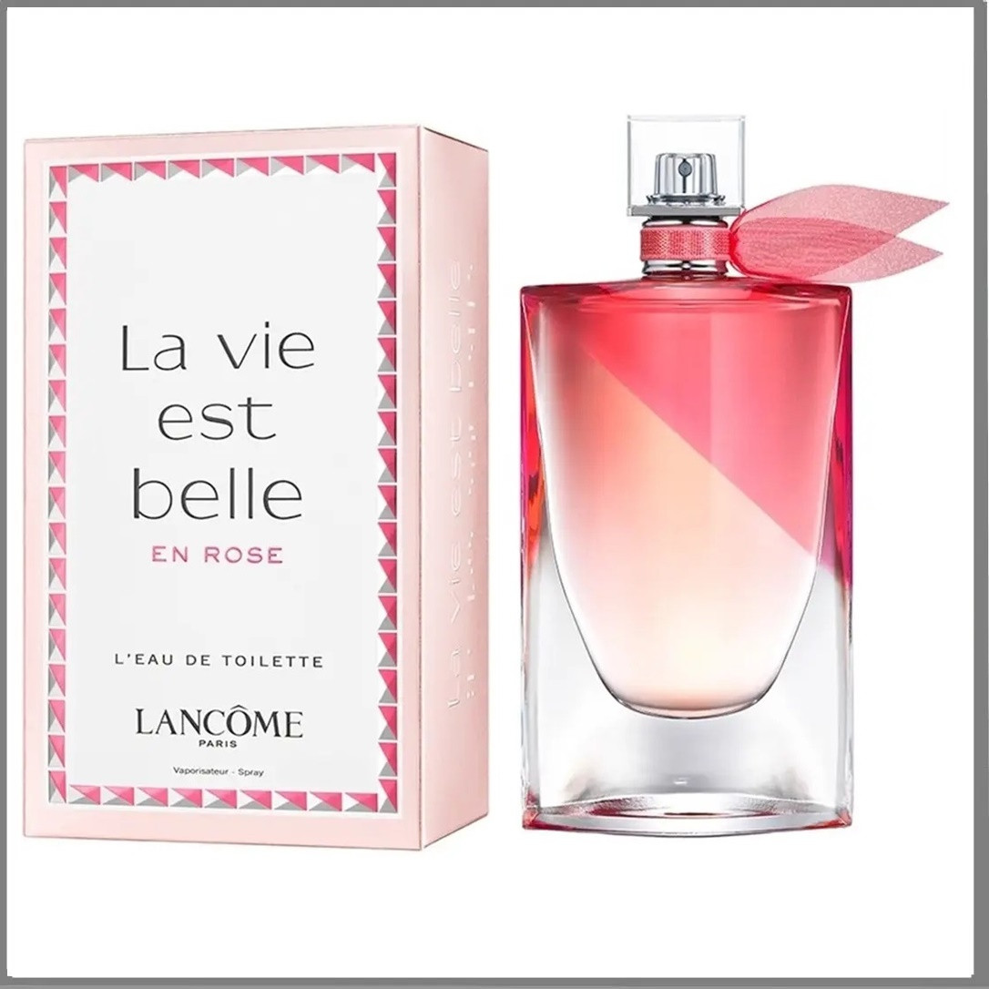 Lancome La Vie Est Belle En Rose туалетна вода 100 ml. (Ланком Ла Ві Е Бель Ен Роуз), фото 1