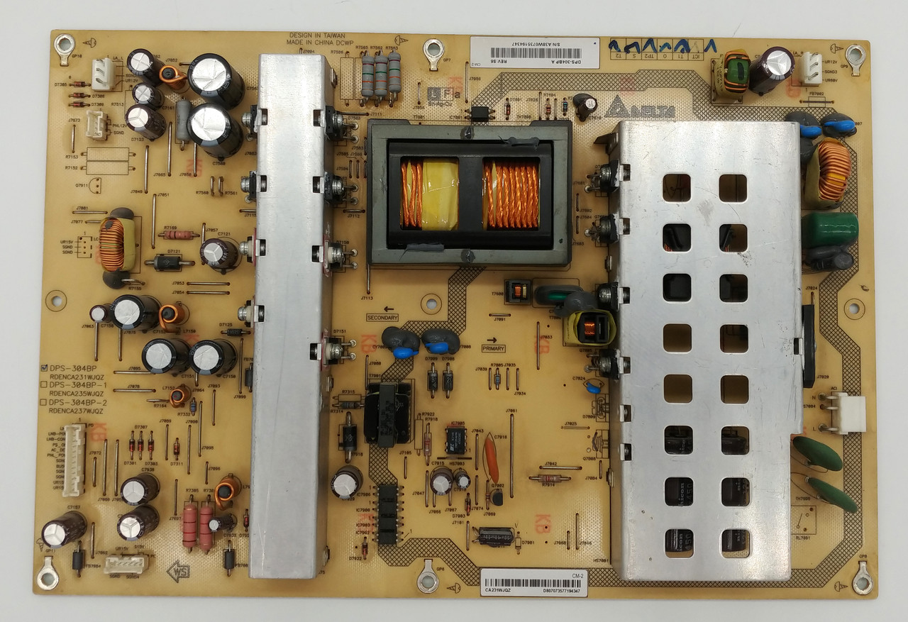 Плата блок живлення DPS-304BP (RDENCA231WJQZ) для телевізора SHARP LC-46X20E
