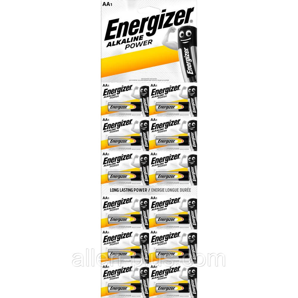 Батарейки лужні Energizer ALKALINE POWER LR6/AA, блістер 12 шт