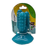 Іграшка для собак Bronzedog PetFun Dental Кактус на присоску очисна  ⁇  Іграшка з кормом для собаки, фото 6