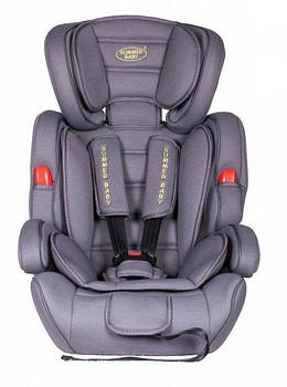 Дитяче автокрісло Summer Baby Cosmo 9-36 кг безпечне автомобільне крісло від 9 місяців до 12 років сіре