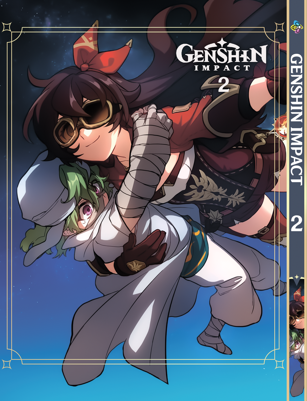 Манга маньхуа Bee's Print Геншин імпакт Genshin Impact Чорно-Біла версія Том 02 BP GI 02 ЧБ