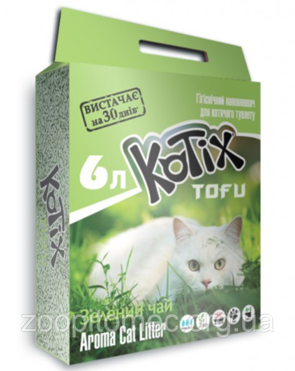 Наполнитель KOTIX TOFU (тоффу) green tea Кошачий наполнитель