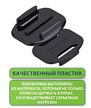 Клейкі кріплення-платформи липучки на плоскі поверхні для екшн-камер GoPro, Dji Action та інших,1 шт., фото 3