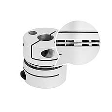 Муфта з'єднувальна мембранна 8х12 мм CM1S-3436-8x12, гнучка безлюфтова муфта для з'єднання валів, фото 4