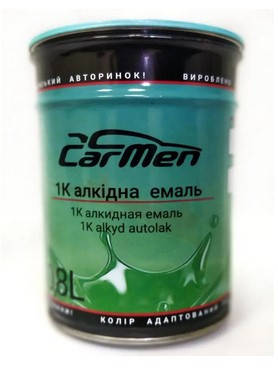 Автоемаль алкідна Біла матова CarMen 0,8л, фото 1