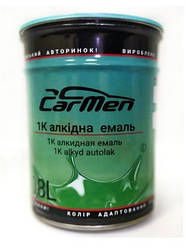 Автоемаль алкідна Біла матова CarMen 0,8л