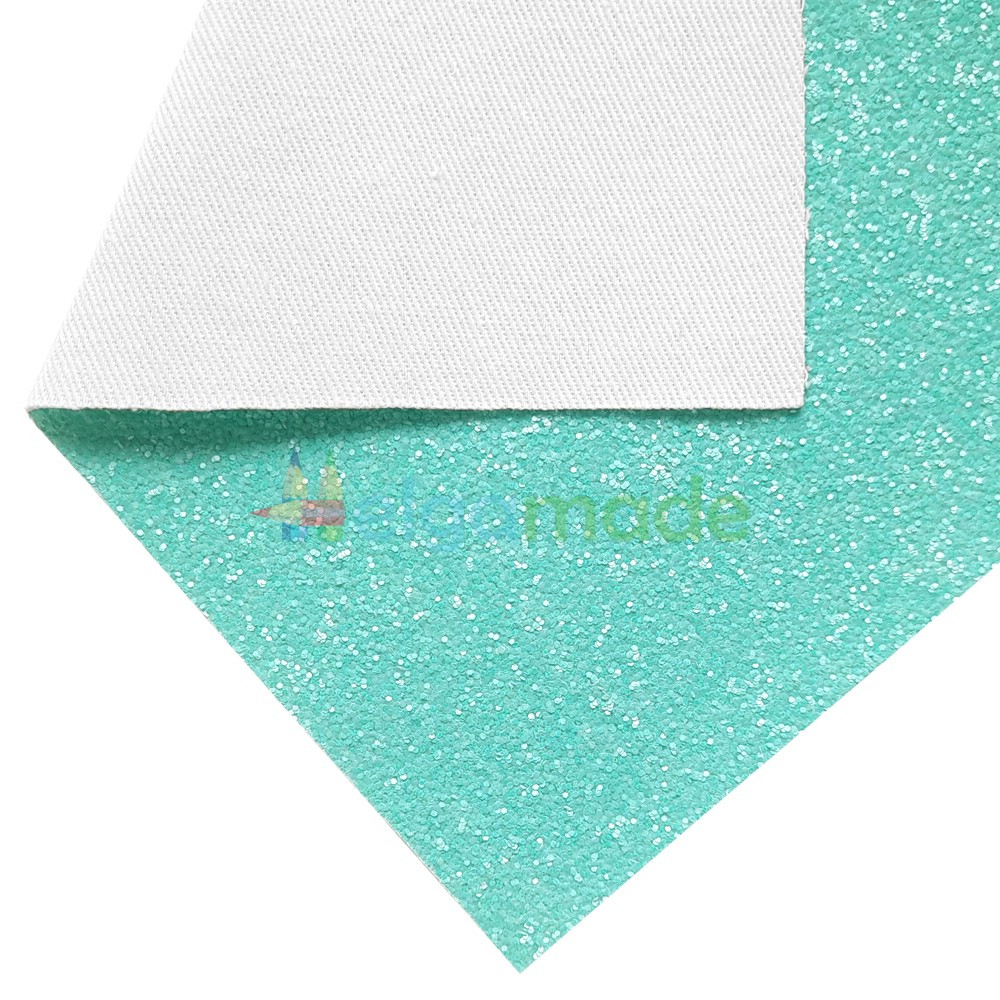 Кожзам Candy з матовими блискітками МОРСЬКА ХВИЛЯ, 20x27 см, Китай, фото 1