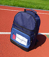 Синий спортивный рюкзак Cavlin Kein Jeans из плотного текстиля (oxford), для тренировок и прогулок