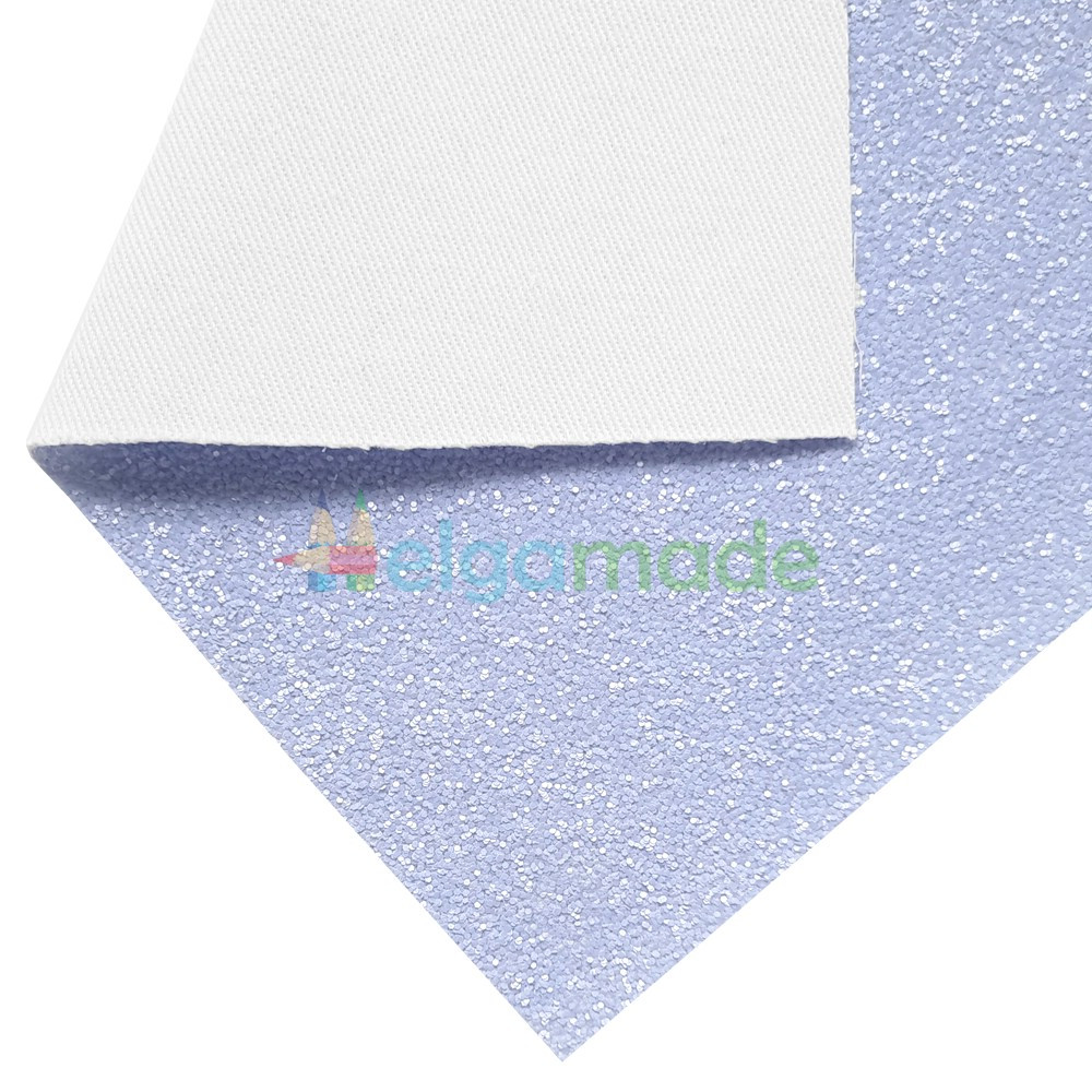 Кожзам Candy з матовими блискітками БЛІДО-БУЗКОВИЙ 20x27 см, Китай, фото 1