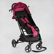 Коляска прогулячної дитячої JOY Comfort L-20115 (рама сталева + алюміній, футкавер, підстаканик), фото 6