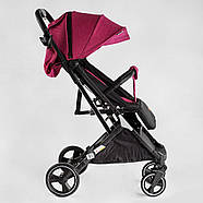 Коляска прогулячної дитячої JOY Comfort L-20115 (рама сталева + алюміній, футкавер, підстаканик), фото 3