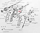 Гайка крана барабана для револьверів Safari РФ, Safari РФ (М), Alfa, Snipe, фото 3