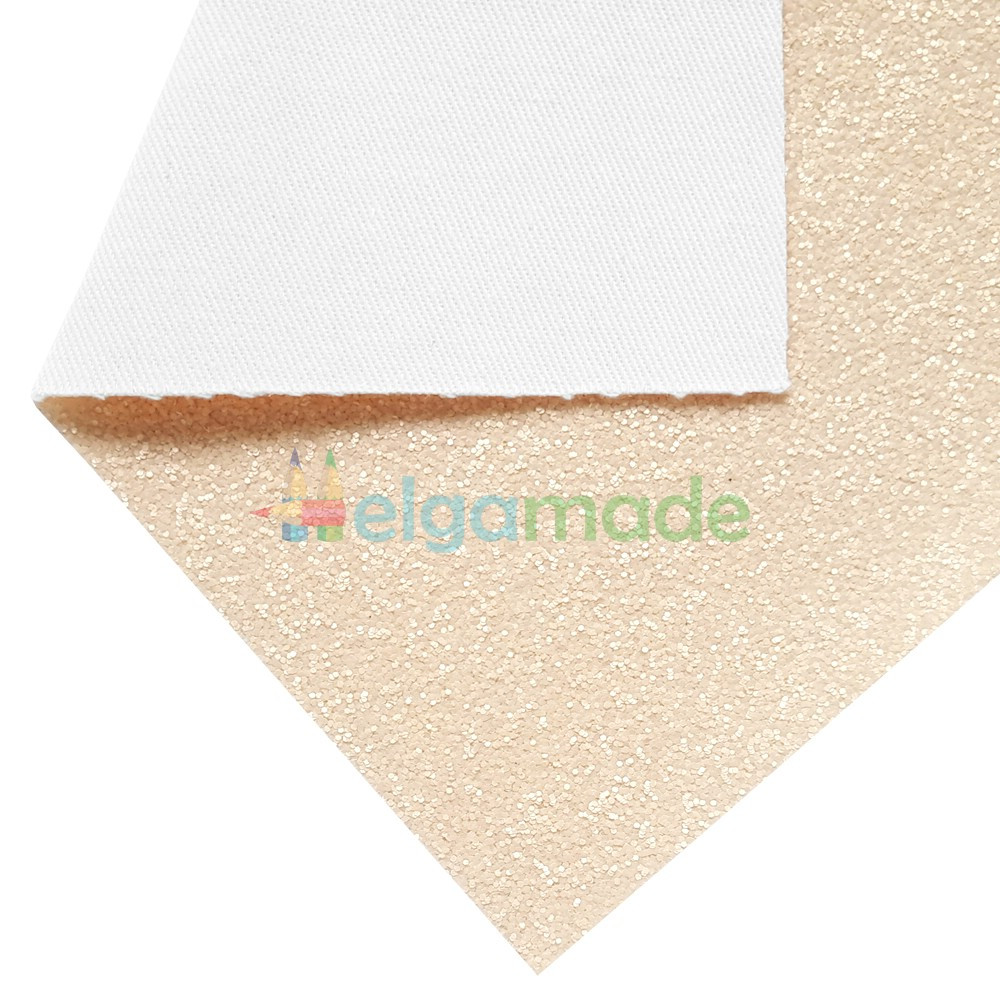 Кожзам Candy з матовими блискітками ШАМПАНЬ, 20x27 см, Китай, фото 1