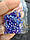 Бусини рондель чеські кришталь скло. Синій із блиском хамелеон 4*3 мм.Пачка., фото 2