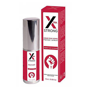 Стимулюючий ерекційний спрей для чоловіків X-strong penis power spray 15 мл