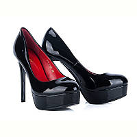 Женские Черные Туфли Seven на высоком каблуке, Размер 38 (24.5 см)