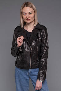 Жіноча куртка косуха з натуральної шкіри