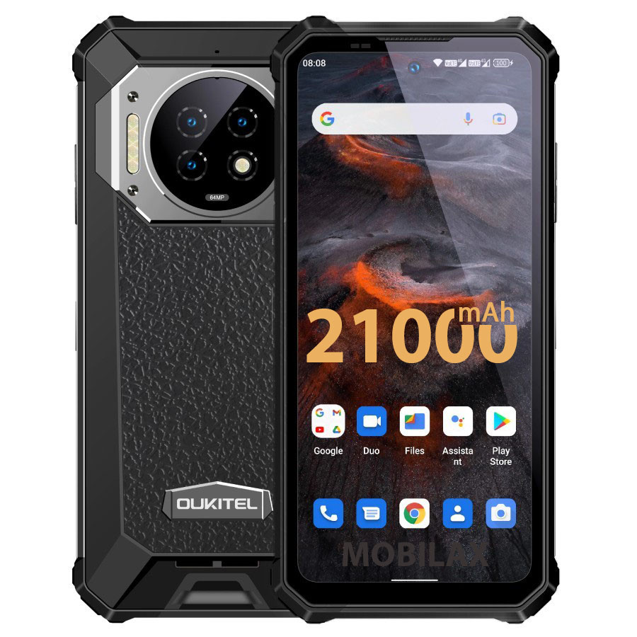 Смартфон Oukitel WP19 8Gb/256Gb, 21000mAh, потужний протиударний захищений, тепловізор