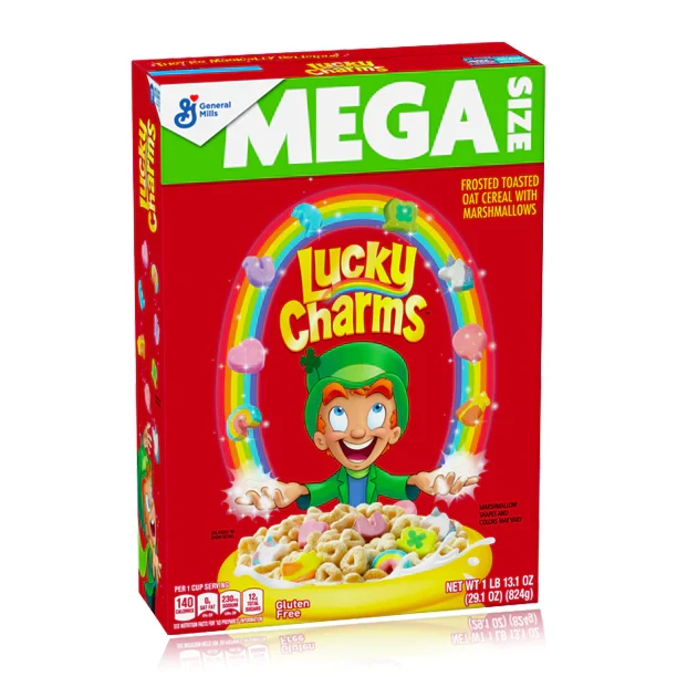 Сухий сніданок Lucky Charms Mega Size 824g