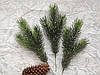 Гілка ялинки лита зелена №9. Штучна хвоя. Литі гілочки ялини. Ялинкові гілочки., фото 7