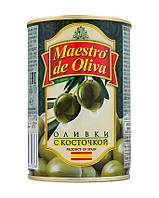 Оливки с косточкой Maestro de Oliva, 280 г (ж/б) 8436024296136