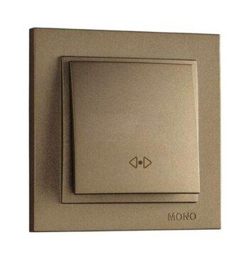 Вимикач перехресний Mono Electric DESPINA бронза, фото 1