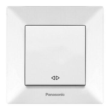 Вимикач перехресний одноклавішний реверсивний білий Arkedia Slim Panasonic, фото 1