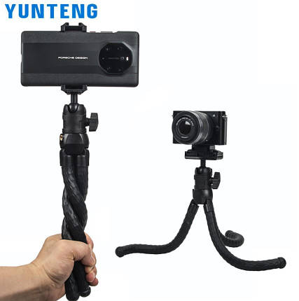Гнучкий штатив восьминіг Yunteng 3286 з bluetooth пультом для смартфона, фото 3