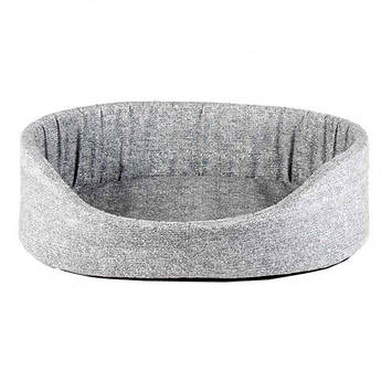 Лежанка для собак та цуценят Пухнастики 54*40*13 см (сіра)