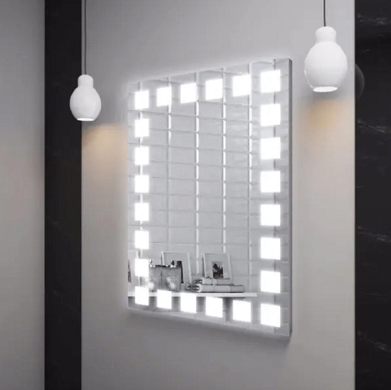 Дзеркало LED (60*80*2,5см) vz-d32 з полицею