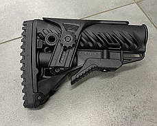 Приклад (база) FAB Defense GLR-16 CP-B з регульованою щокою для AR15/M16. Колір — Чорний (MIL-SPEC, Com-SPEC), фото 4