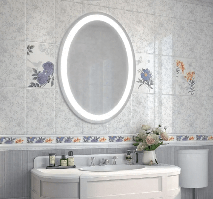 Дзеркало ОВАЛ LED (60*80*2,5см) vz-d57 з сенсором