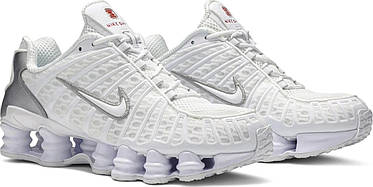 Кросовки Nike Shox TL White Metallic Silver - AV3595-100, фото 4