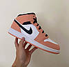 Кросовки Nike Air Jordan 1 Mid Pink Quartz - 555112-603, фото 7