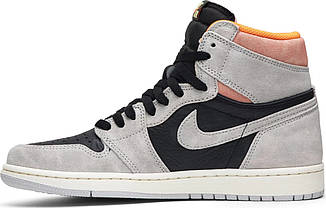 Кроссовки Nike Air Jordan 1 Retro High Neutral Grey Hyper Crimson - 555088-018, фото 3