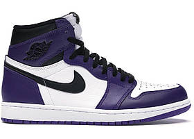 Кроссовки Nike Air Jordan 1 Retro High Court Purple White - 555088-500