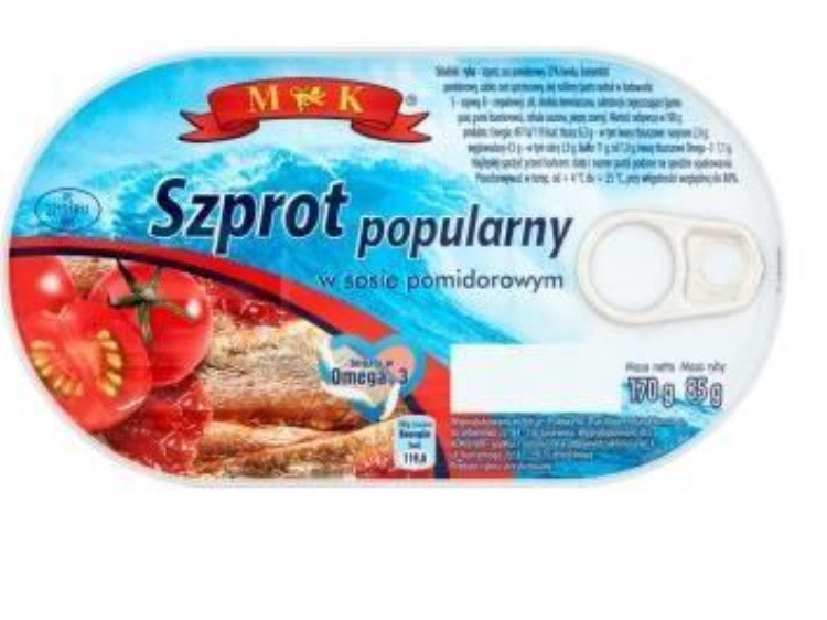 Філе макрелі (скумбрії) MK у томатному соусі, 170 г, Польща, з/б, з вітаміном Омега 3