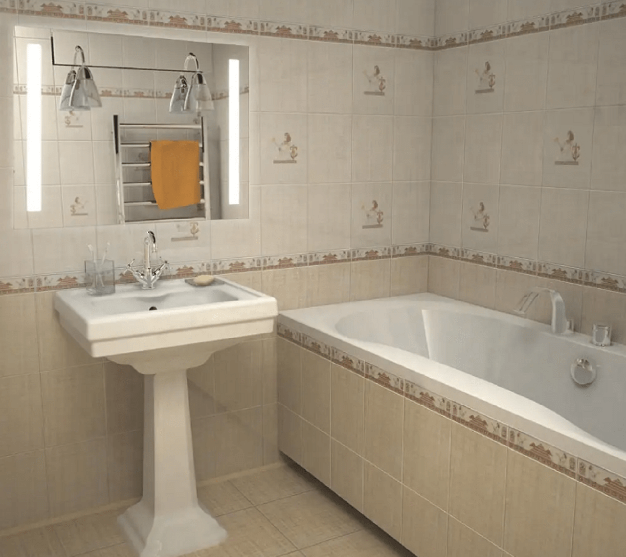 Дзеркало LED (80*60*2,5см) vz-d36
