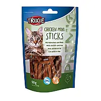 Лакомство для котов (Трикси) TRIXIE Premio Chicken Mini Sticks с курицей 50г