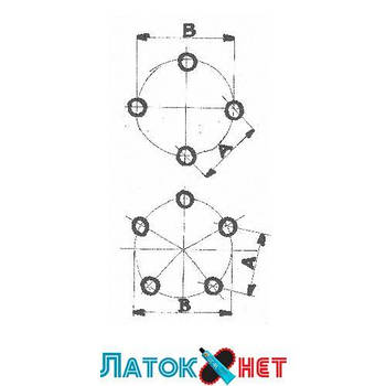 Вимірювач відстані між болтами на диску PCD 1311