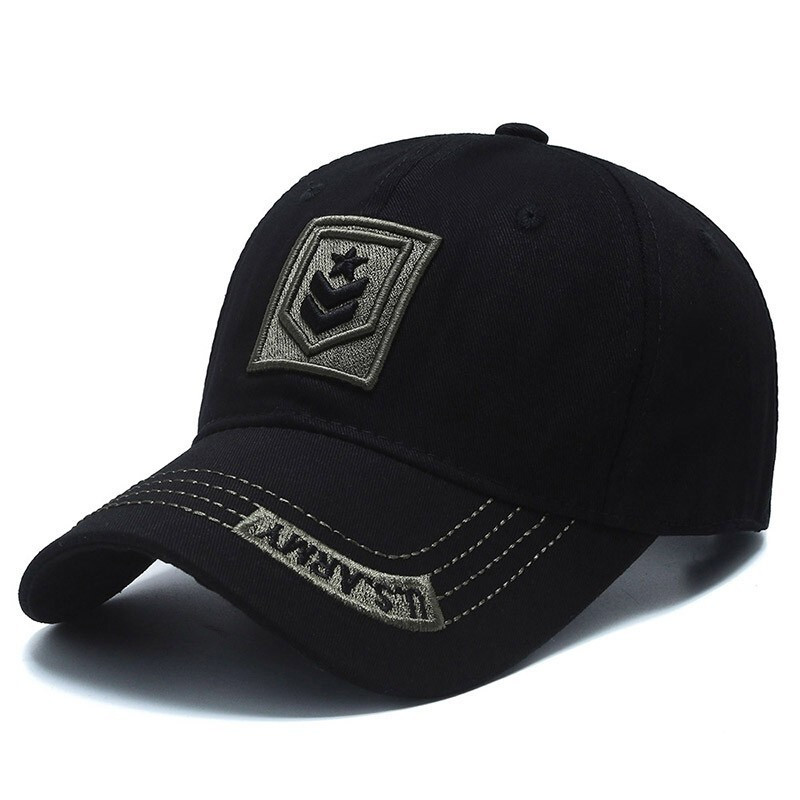 Чоловіча кепка Narason чорна з логотипом U.S.Army