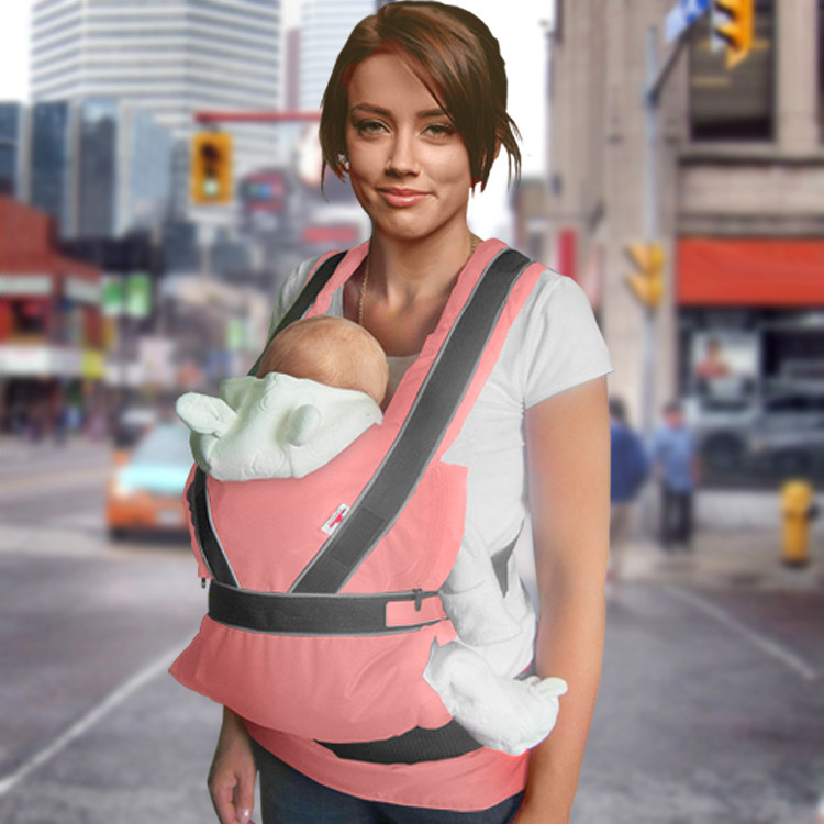 Ергономічний рюкзак-переноска для дітей «summer breezy» (рожевий) Conglen Бебі