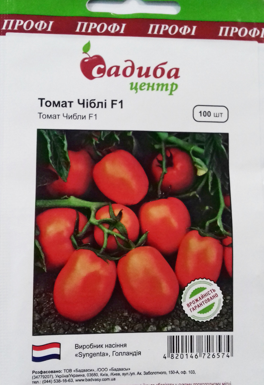 Насіння томату Чибли F1, середньоранній 100 шт, Syngenta (Сингента), Голландія